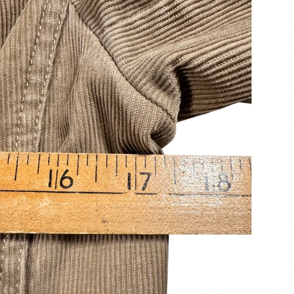 Talbots Womens Petite Corduroy Trucker Jacket Beige Brown‎ 6P Classic casual